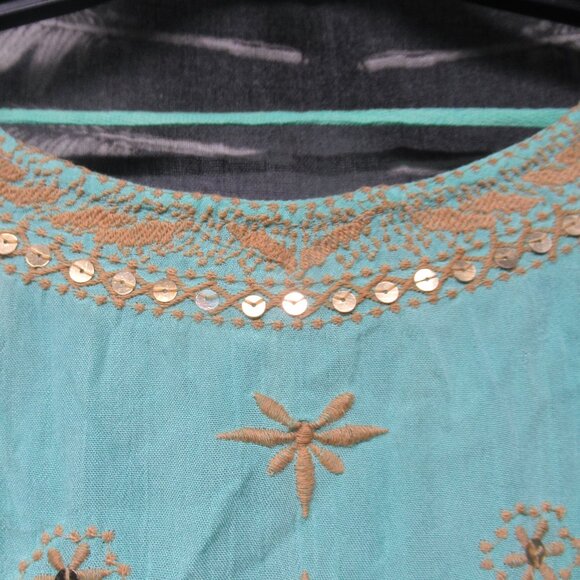 Boho Aqua Color Boho Swim Cover - Picture 7 of 11